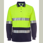 JB's Hi Vis Long Sleeve (D+N) Traffic Traditional Polo