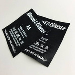 AS Colour Garment Tag Removal & Custom Woven Label Made & Sewn Into Garment